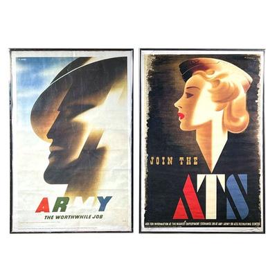 (2PC) 20TH CENTURY MILITARY POSTERS | Including 