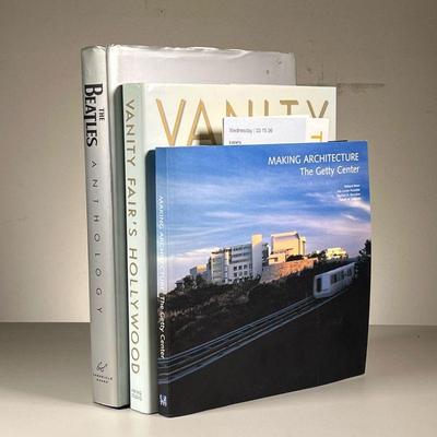 (3PC) COFFEE TABLE BOOKS | Including the Beatles anthology; vanity, fairâ€™s Hollywood; and making architecture, the Getty Center  