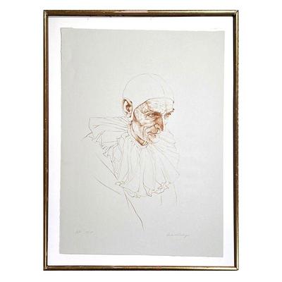 ROBERT REMSEN VICKREY (1926-2011) | Clown
lithograph, edition A.P. (Artist's Proof) 15/15 20 x 30 in. (Sheet) pencil signed and numbered;...
