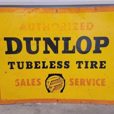 #292 â€¢ Tin Tacker Dunlop Tires Sign