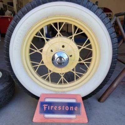 #206 â€¢ Firestone Whitewall Tire Display