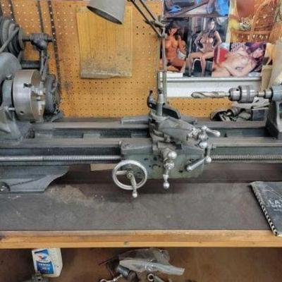 #124 â€¢ Atlas QC54 Lathe with Operation Manual and Work Bench