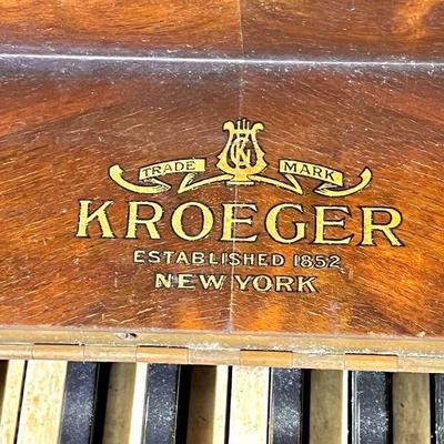 Kroeger Piano Co. Upright Piano