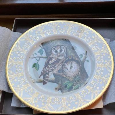 Edward Marshall Boehm Owl Plate Collection