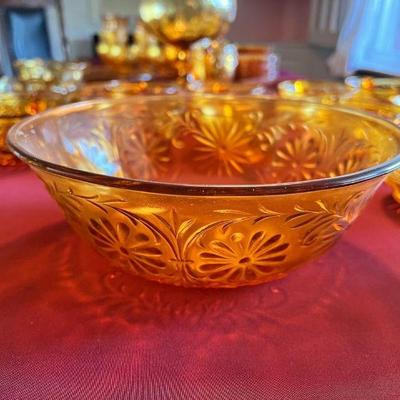 Daisy Amber by Indiana Glass bowl