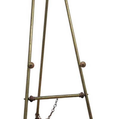 Large Vintage Baroque Brass Easel