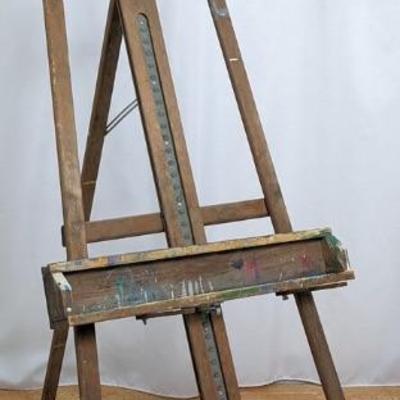 Large Vintage Anco Wood Artist Easel / Art Display - Adjustable 