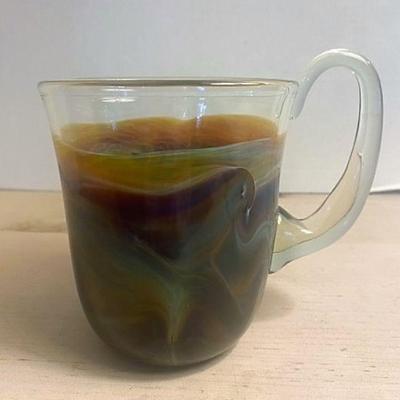 Salamandra Art Glass Mug