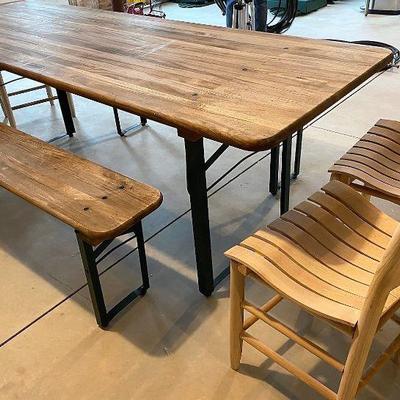 Trestle Dining Table/Chairs