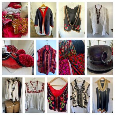 Lot 016-LR: Large Folk-Dancing Wardrobe

Features: 
â€¢	Colorful folk dancing costume wardrobe! Womenâ€™s skirts, scarves, blouses and...