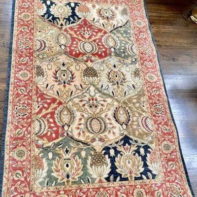 Lot 024-BR1: Wool Room Rug

Features: Machine woven wool room rug. No identifying mark. Cream, navy rust and green colors.


Dimensions:...