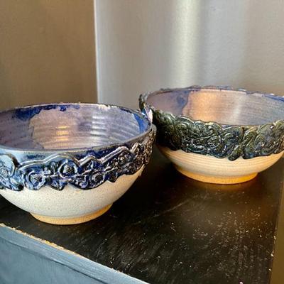 Lot 011-DR: Artisan Pottery Bowl Duo

Features: Matching artisan blue on white ceramic bowls signed,â€œMimi Shimmin 1991â€


Dimensions:...