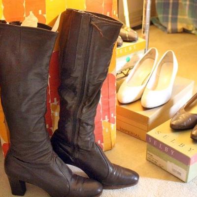 Beautiful leather ladyâ€™s boots