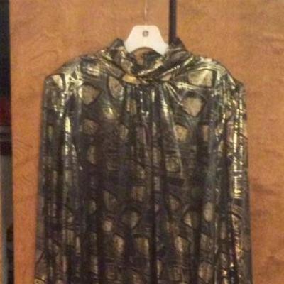 Black and gold blouse
