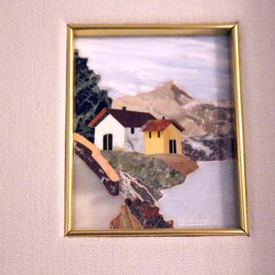 Framed small painting