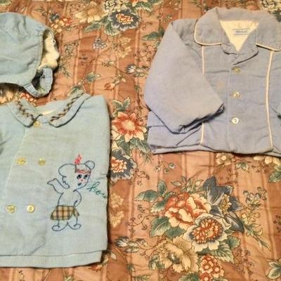 Vintage mid century baby clothing