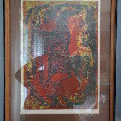 Hoi Lebadang (
 Abstract Horses,
Signed and numbered Lithograph