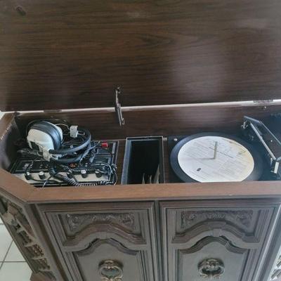 Vintage stereo console, includes everything shown