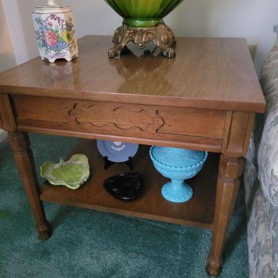 One of a pair of end tables, other items sold separately