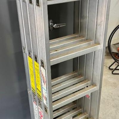 Climbtek multi section aluminum ladder