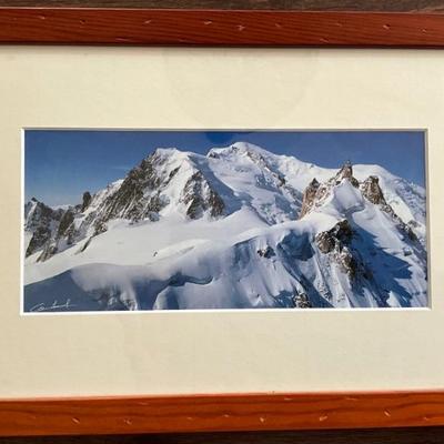 Autographed Swiss Mountain Photo