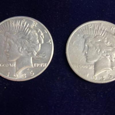 1935, 1935-S  Silver Peace Dollars