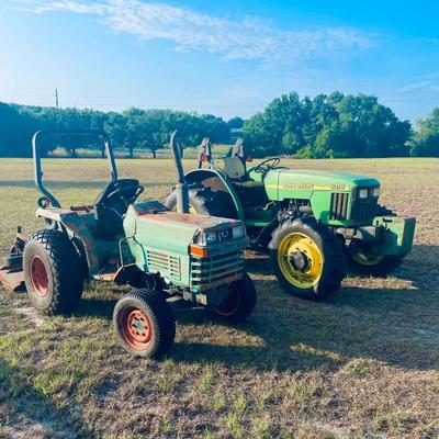 The John Deere tractor has sold. The Kubota is still available for pre-sale.