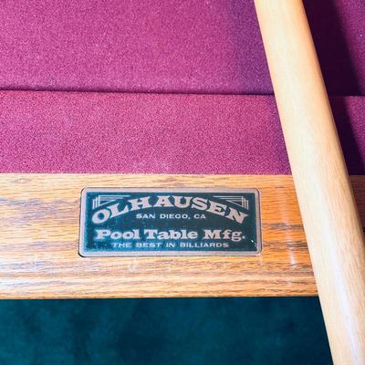 Olhausen Billiards Table with Accessories