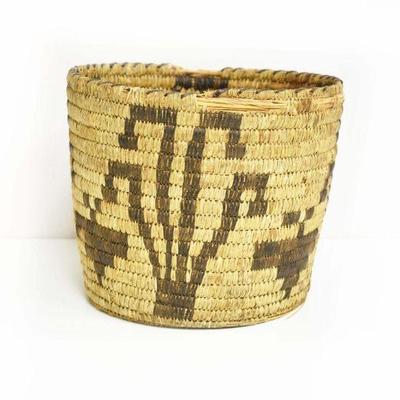 Native Figural Hand-Woven Basket