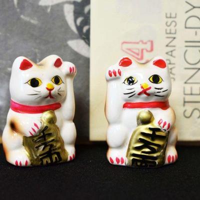 Lucky Cat's and Japanese Stencil Paper Mats