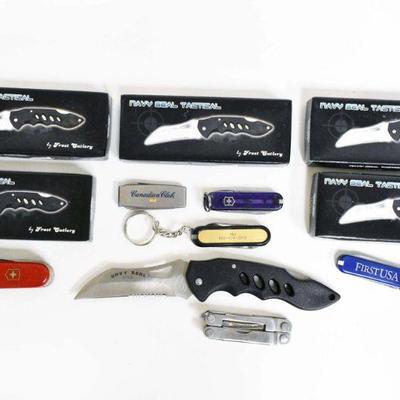 Various Folding Pocket Knives