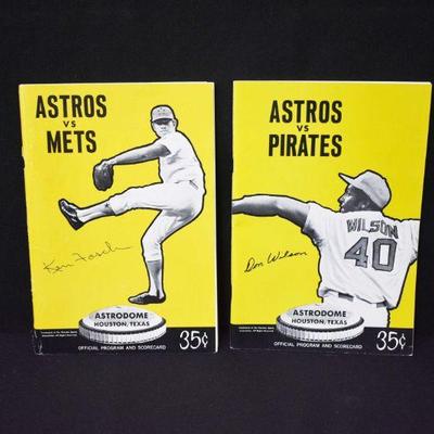 1971 Astros vs Pirates & Mets Official Programs