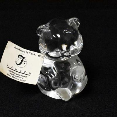 Fenton Glass June Bear Figurine