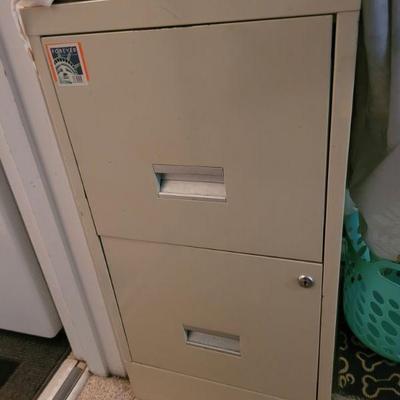Another of the metal file cabinets