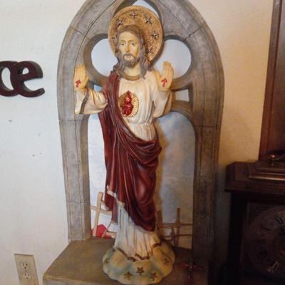 3 foot plastebreleifs og Mary and Jesus