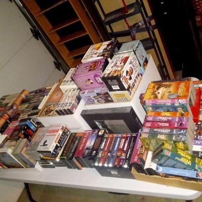 Lots of movie  VHS tapes 