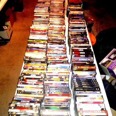 Well over 300 DVDs