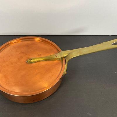 French Copper Pan Marked