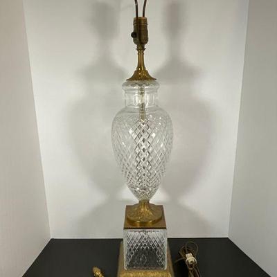 Chapman Cut Glass Table Lamp