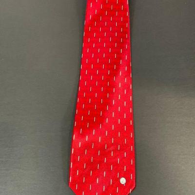 Dunhill Red Silk Tie