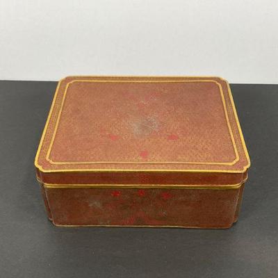 early 20th Cent Cloisonne Copper and Rust Color box