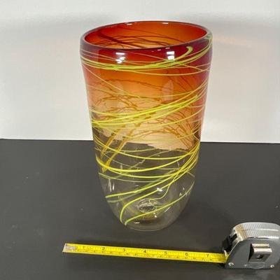Art Glass Vase - Signed