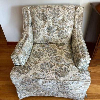 Recently reupholstered chair