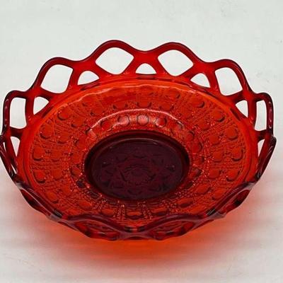 Imperial Glass Ruby Lace Dish

