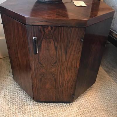 rosewood octagonal nightstand $$125
22 X 21