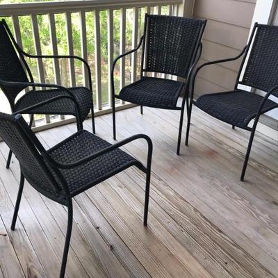 resin wicker chairs $75 each
4 available