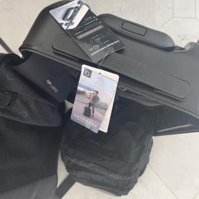 Brand new luggage still in its own boxes