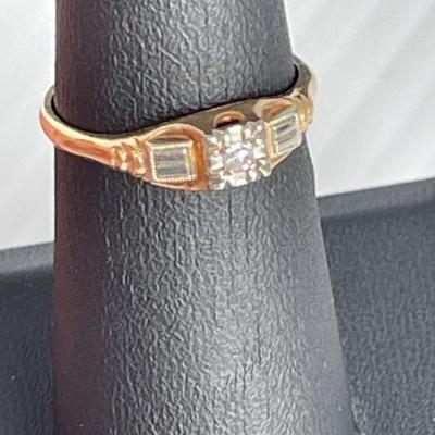 Gold with Diamond Ring
