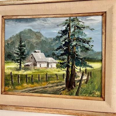 Signed oil painting