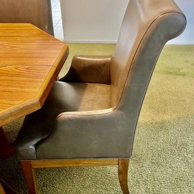 Set or four matching new-ish club chairs 